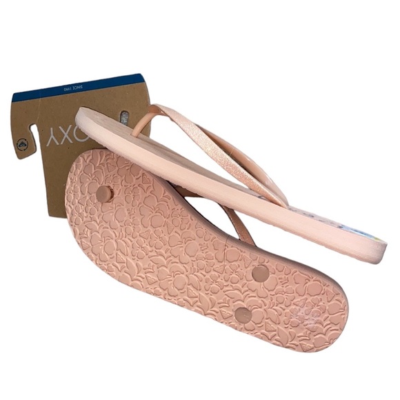 1 LEFT - NEW Roxy glitter flip flops/things/sandals - Picture 9 of 11